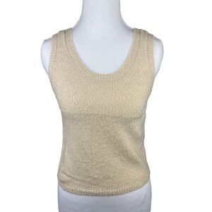 NWT Cozy Life by the River Oatmeal Textured Knit Tank Top Small Medium Large